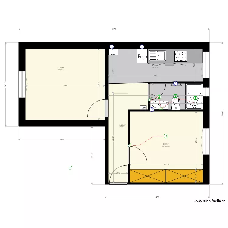 5 PASSAGE GEFFROY DIDELOT . Plan de 