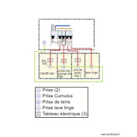 schema electrique coffret principale rang&eacute;e ac