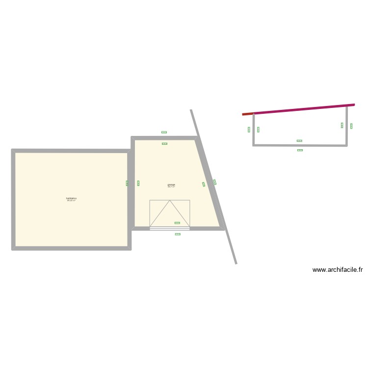 garage. Plan de 0 pièce et 0 m2