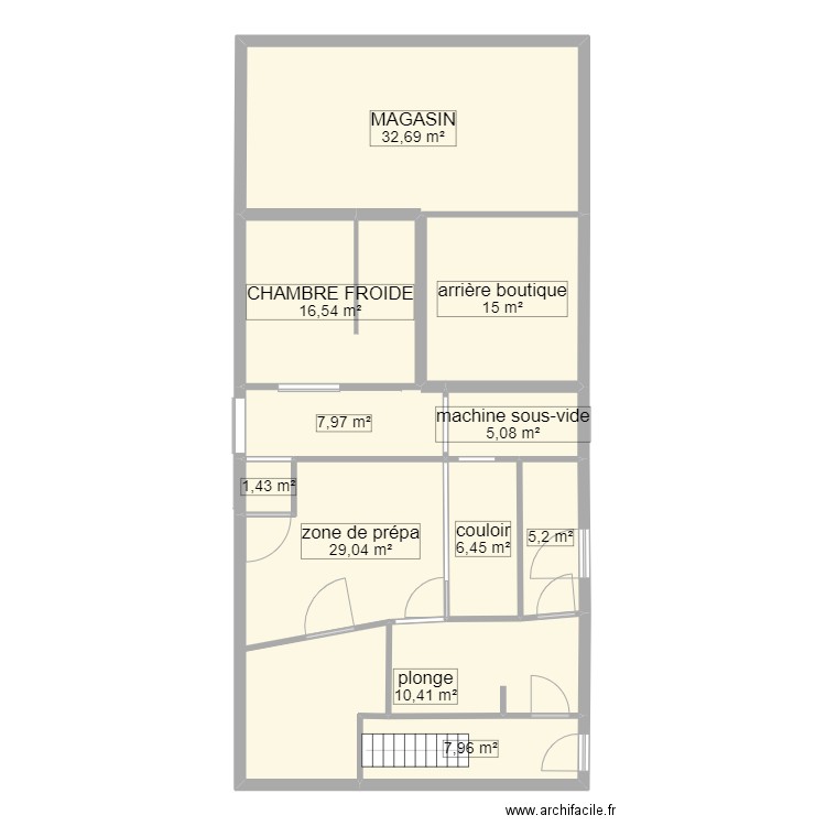 LOCAL PRO LESCO. Plan de 11 pièces et 138 m2