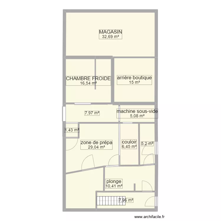 LOCAL PRO LESCO. Plan de 