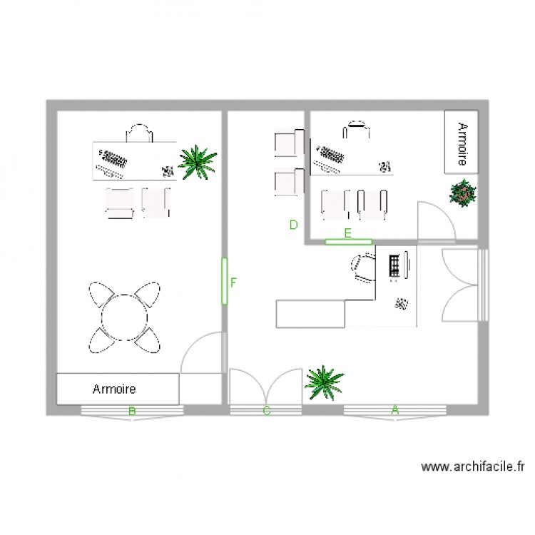 Aménagement accueil lycée Version OE. Plan de 0 pièce et 0 m2