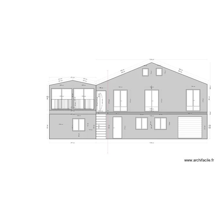 Peinture Fa&ccedil;ade Sud. Plan de 