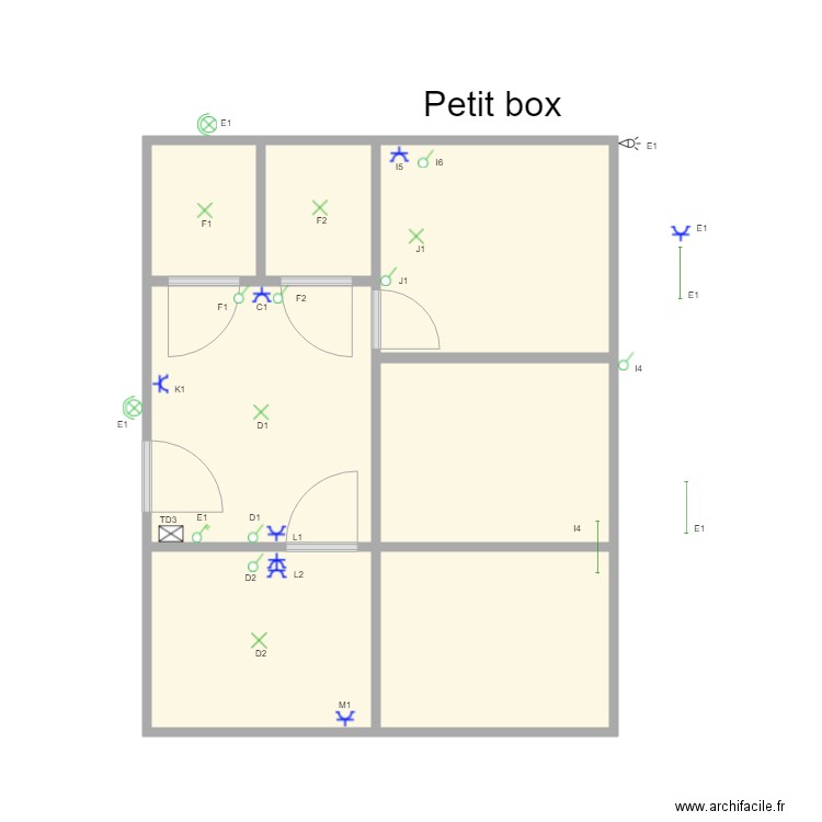 Les ecuries de mery petit box. Plan de 0 pièce et 0 m2