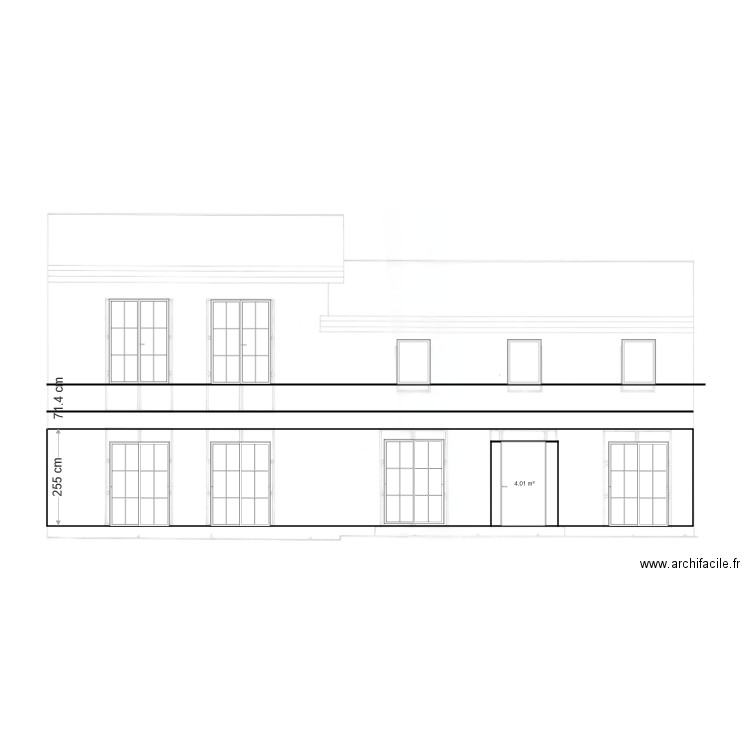 FACADE 6. Plan de 0 pièce et 0 m2