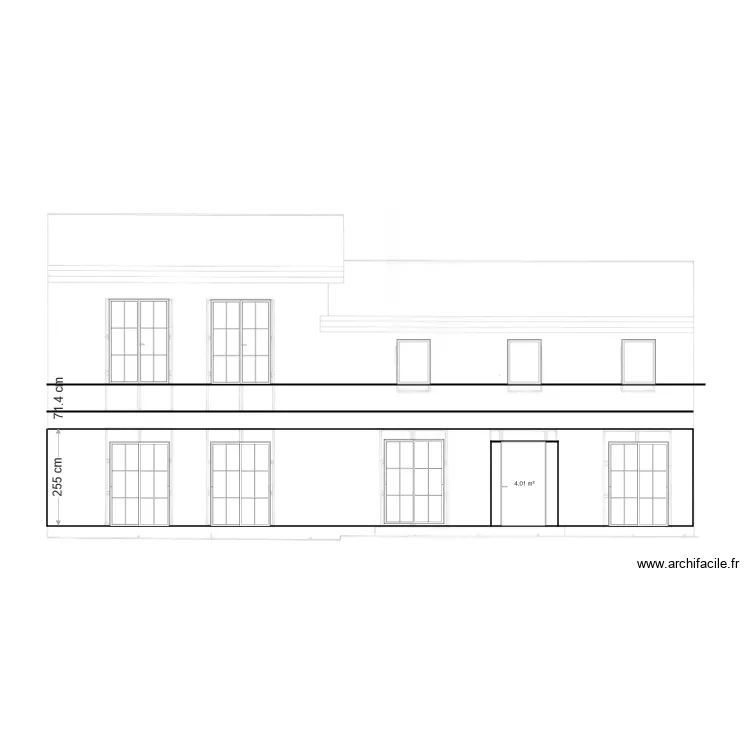 FACADE 6. Plan de 