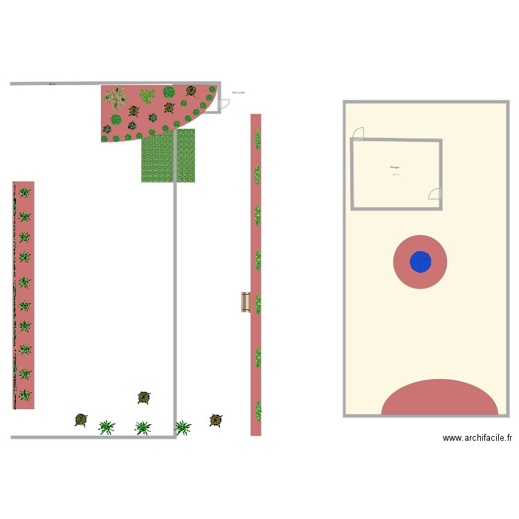 Jardin haut Le Longeron. Plan de 0 pièce et 0 m2