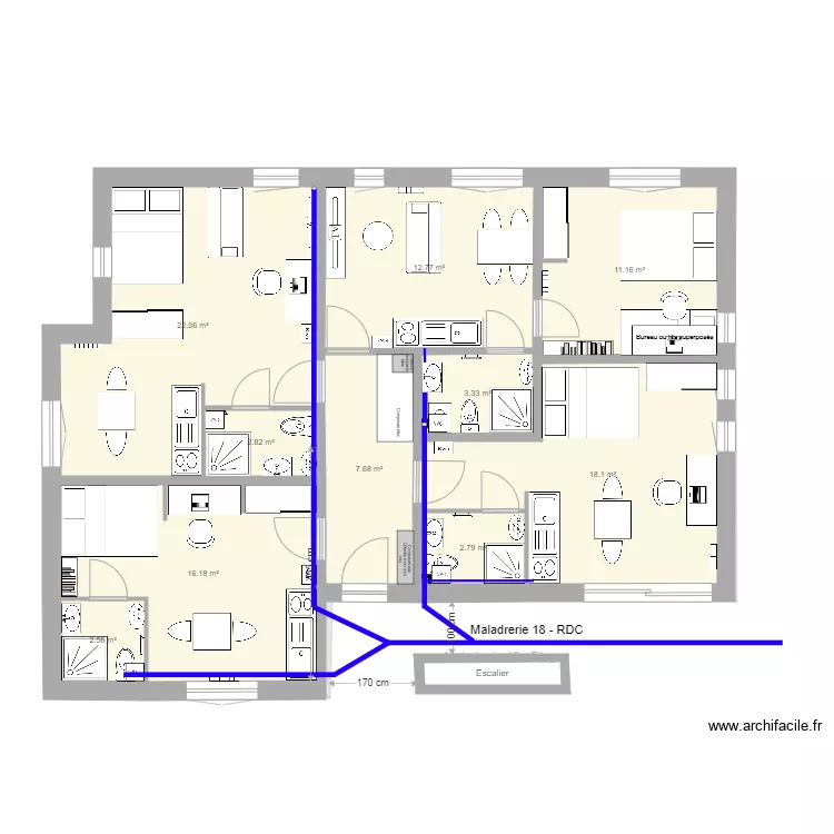 Maladrerie19. Plan de 