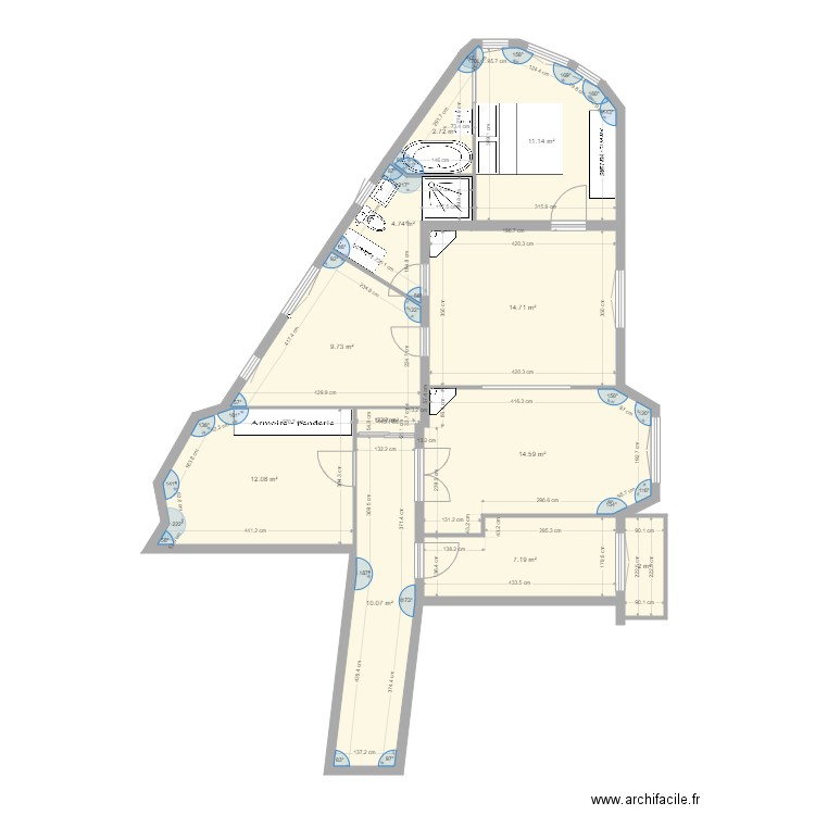 tolbiac 13eme  modifié corrigé essai 7 jp . Plan de 0 pièce et 0 m2