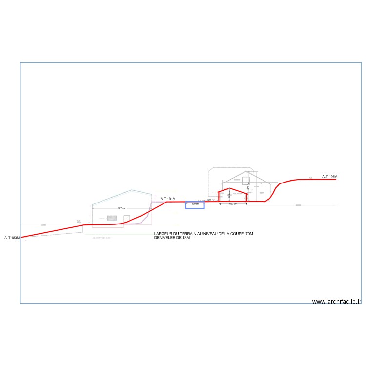 PLAN DE COUPE A TRAVERS POULAILLER. Plan de 0 pièce et 0 m2