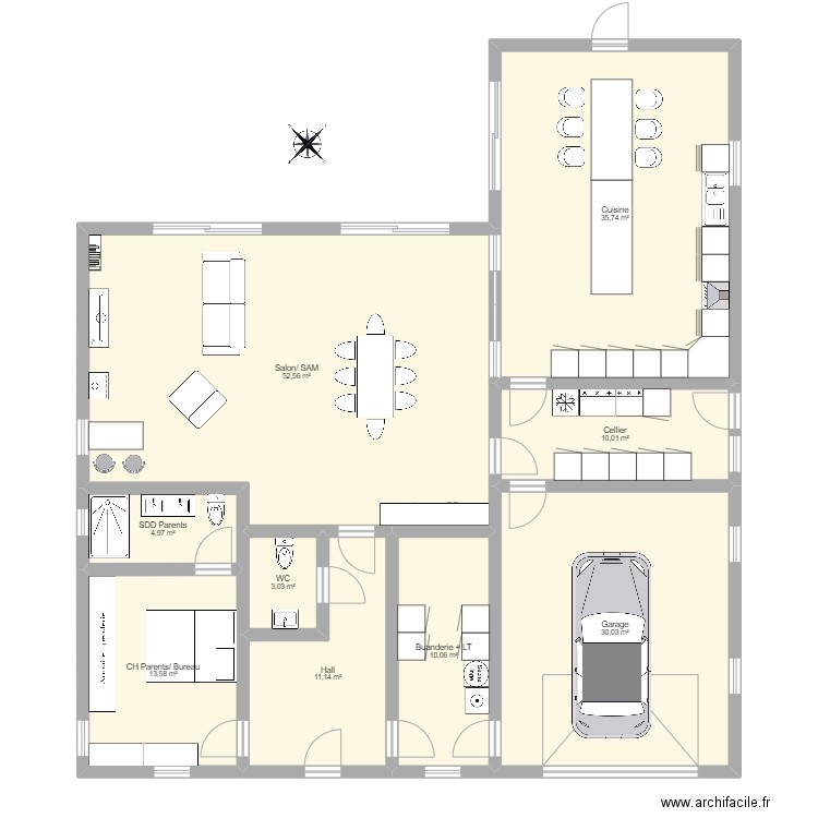 Maison 2. Plan de 0 pièce et 0 m2