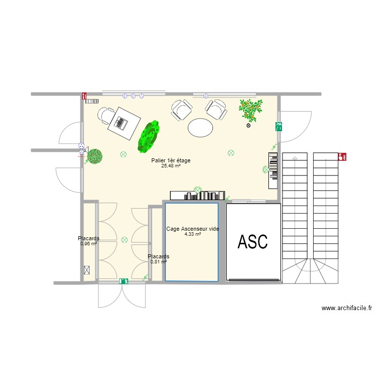 Espace détenet. Plan de 0 pièce et 0 m2