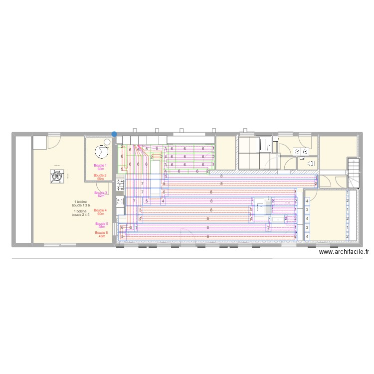 Millam PC2. Plan de 18 pièces et 188 m2