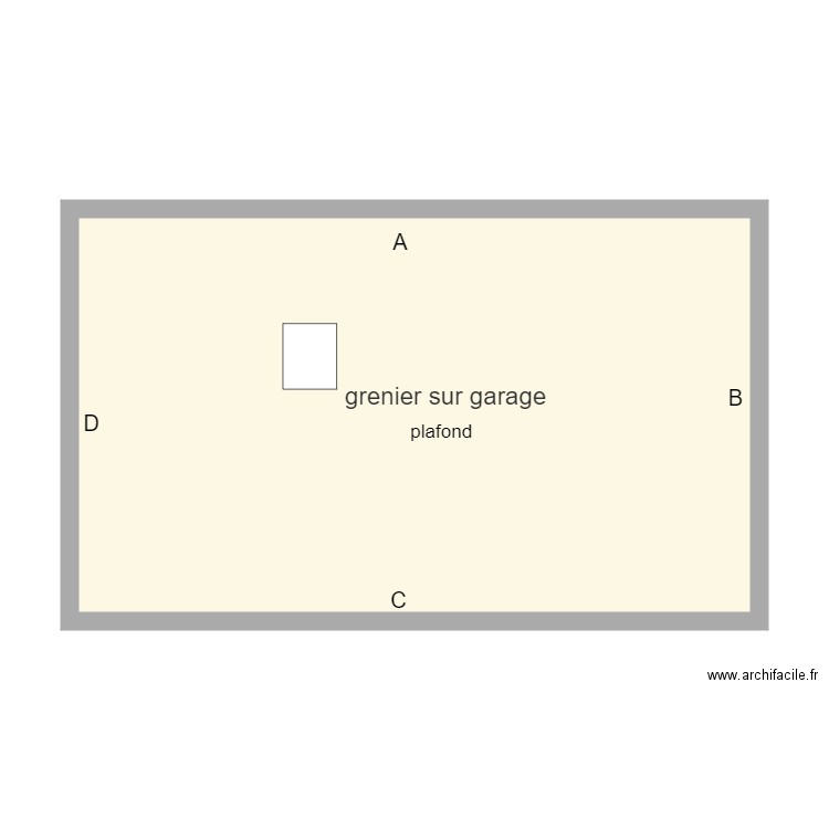 avoise grenier. Plan de 1 pièce et 54 m2