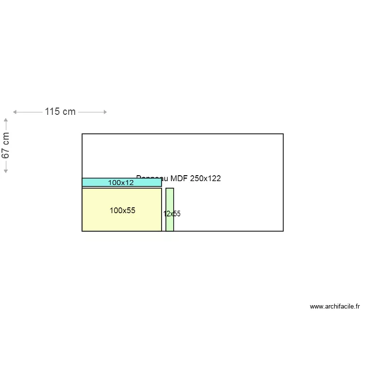 CACHE TUYAUX. Plan de 