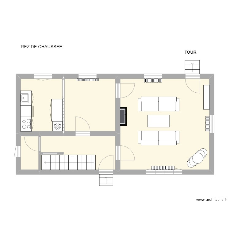 LETRILLARD. Plan de 21 pièces et 145 m2