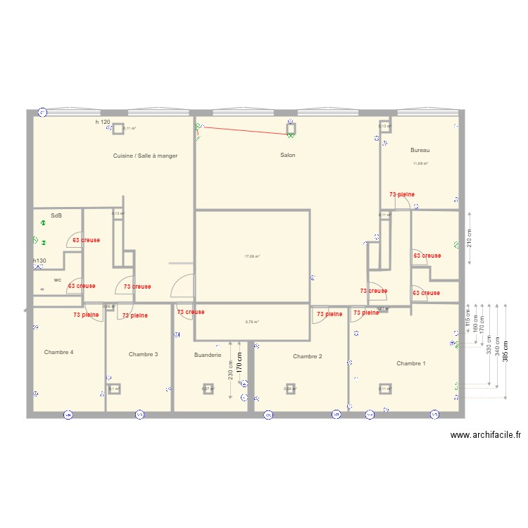 BAYE portes. Plan de 0 pièce et 0 m2