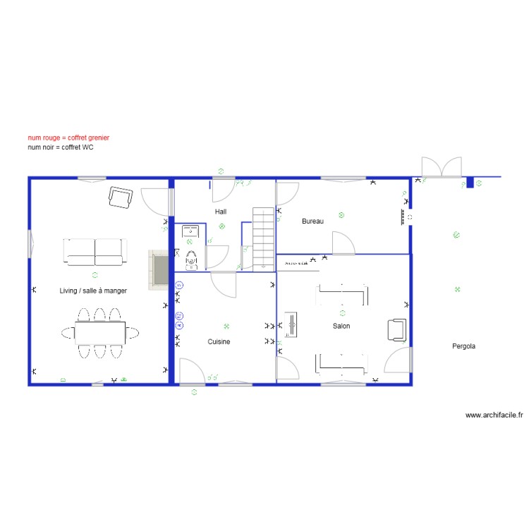Bâtiment principal  Rch. Plan de 0 pièce et 0 m2
