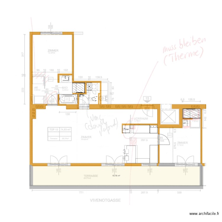 Vivenot 3. Plan de 0 pièce et 0 m2