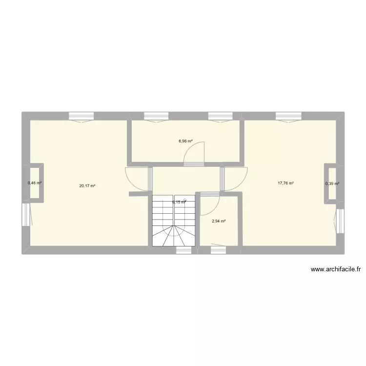2&egrave;me &eacute;tage Rochevalier. Plan de 