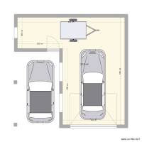 Plan 3 garage carport auvent