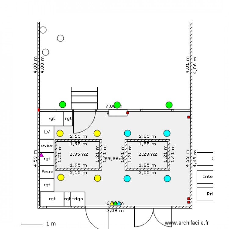 véranda electricité. Plan de 0 pièce et 0 m2