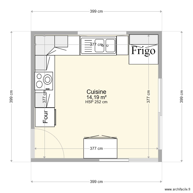 FAURIE CUISINE. Plan de 0 pièce et 0 m2