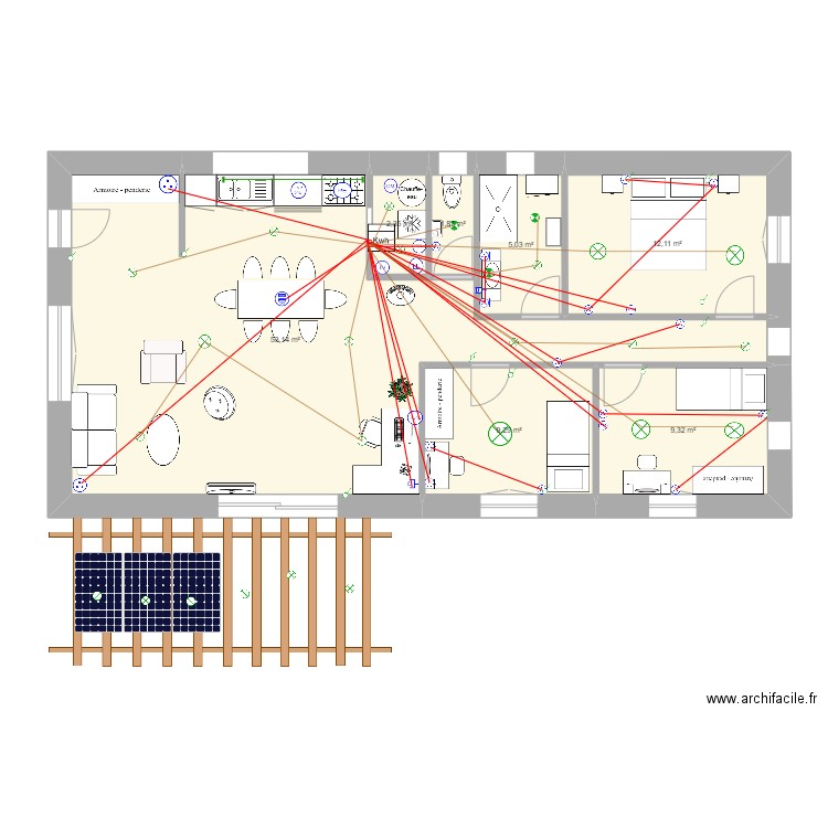 Maison bioclimatique plain pied HUGO menand. Plan de 0 pièce et 0 m2