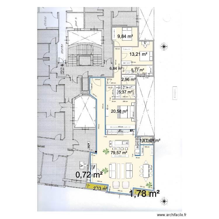 mdu15 5. Plan de 13 pièces et 151 m2