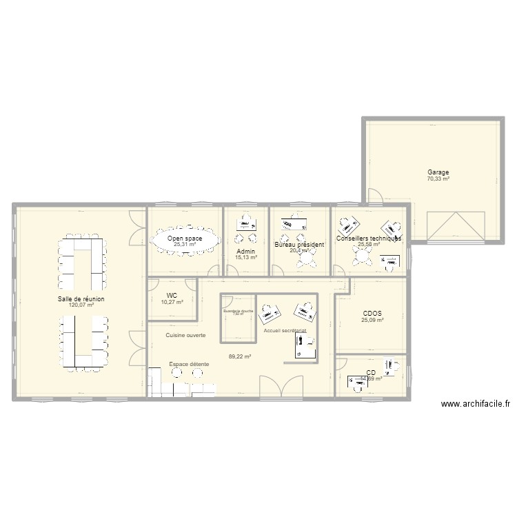 Plan salle gauche 7. Plan de 0 pièce et 0 m2