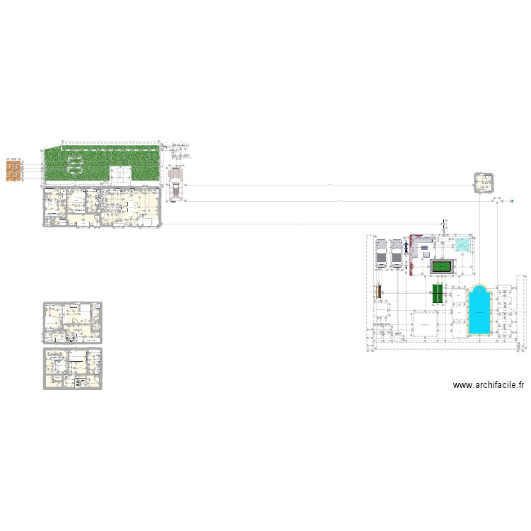 ert. Plan de 17 pièces et 172 m2