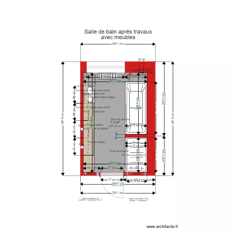 202109052044 salle de bain après travaux sans cheminée avec meubles sol gris. Plan de 202109052044 salle de bain après travaux sans cheminée avec meubles sol gris. Plan de
