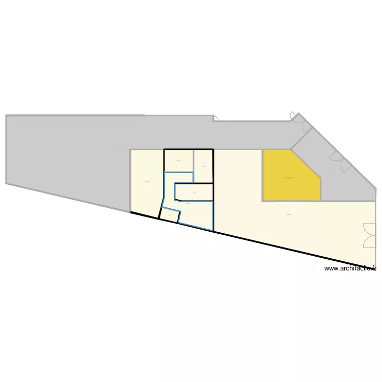 ak99 1005C SIMULATION RESIDENCE ETUDIANTE. Plan de 