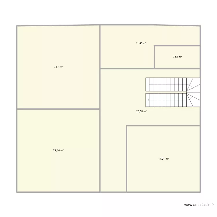 2 &eacute;me &eacute;tage. Plan de 