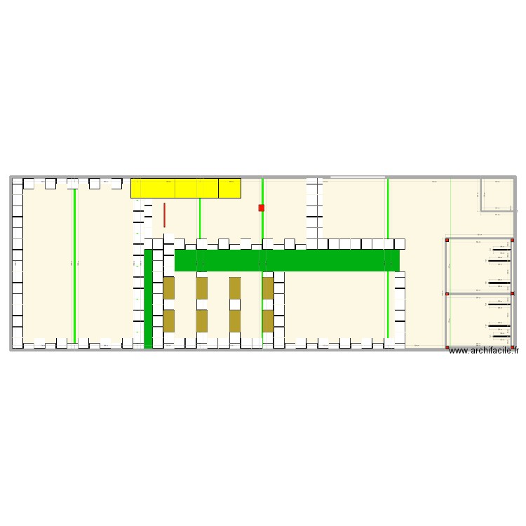 Plan box actuel 12/09/2023. Plan de 10 pièces et 705 m2