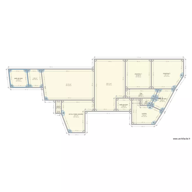 2 inferieur villa. Plan de 2 inferieur villa. Plan de