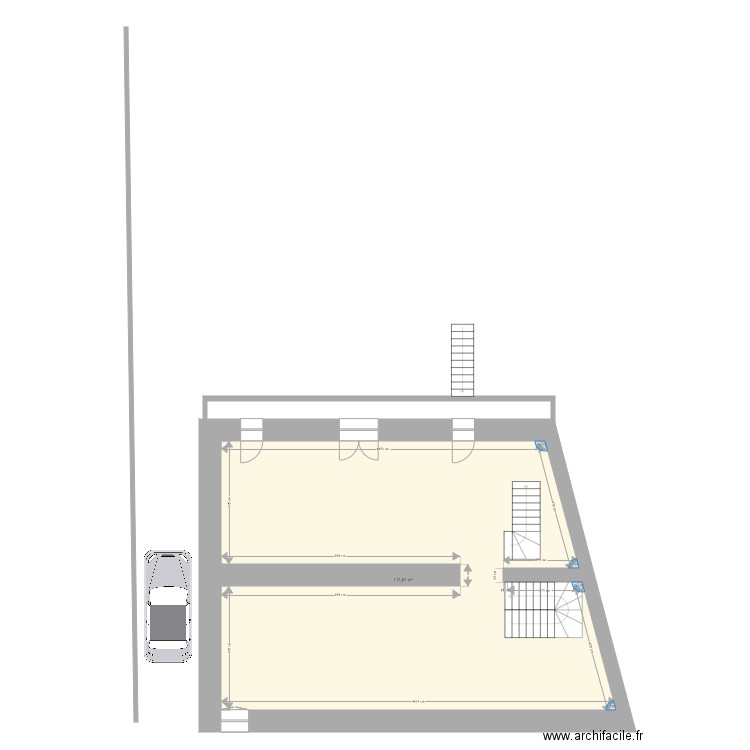 Pom 1er étage vue aérienne. Plan de 0 pièce et 0 m2