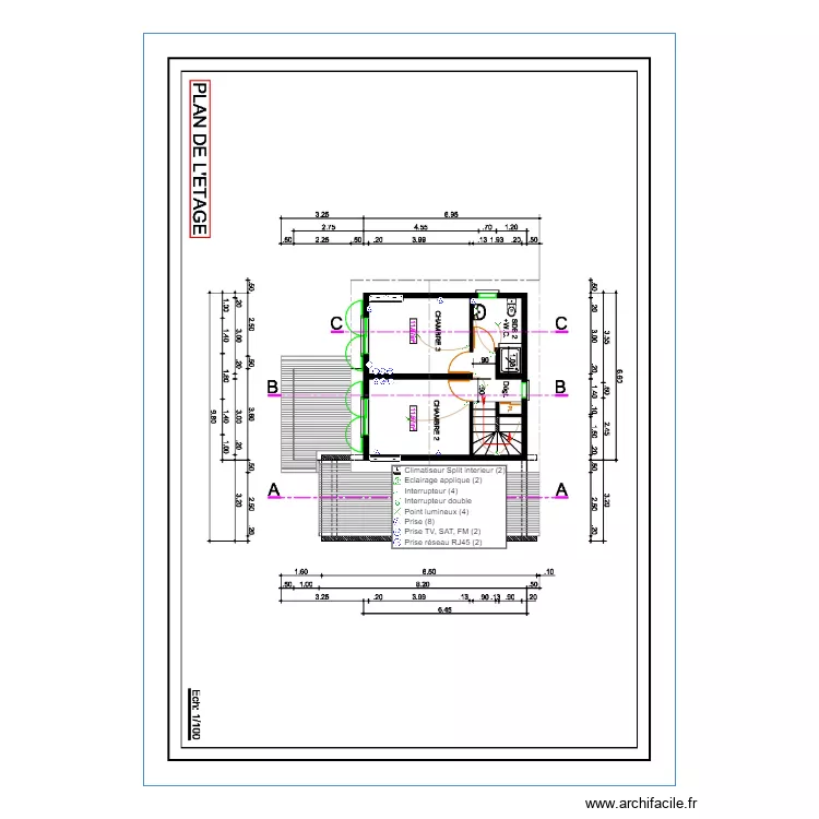 JP HOA ETAGE. Plan de 