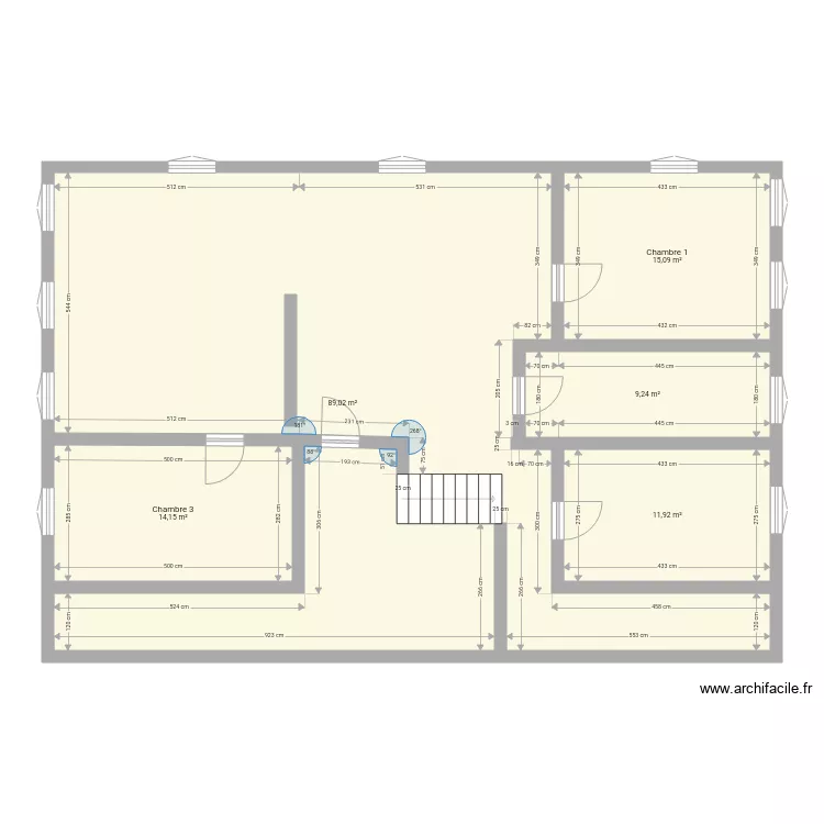 Rez de chauss&eacute;e renove. Plan de 