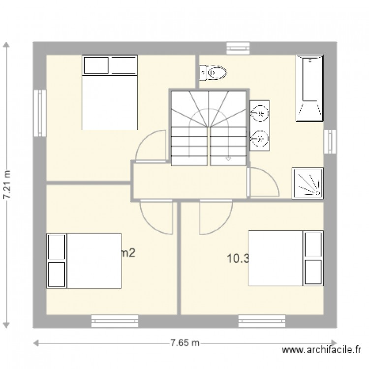 MAISON 1E ETAGE 1 avec élément. Plan de 0 pièce et 0 m2
