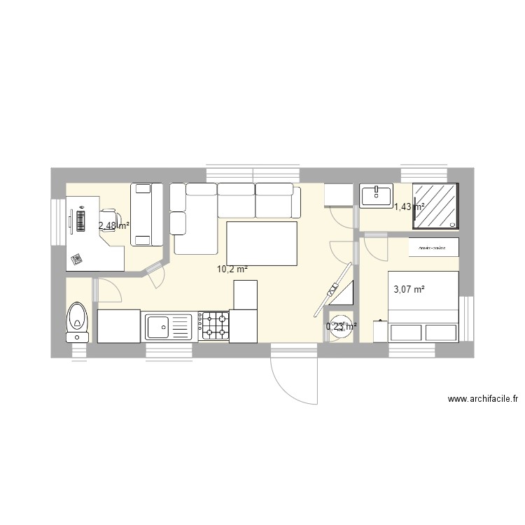 mobil home. Plan de 0 pièce et 0 m2