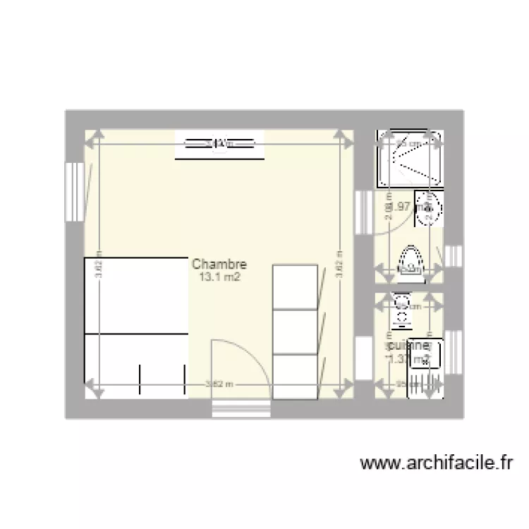 Fosses rouges. Plan de 