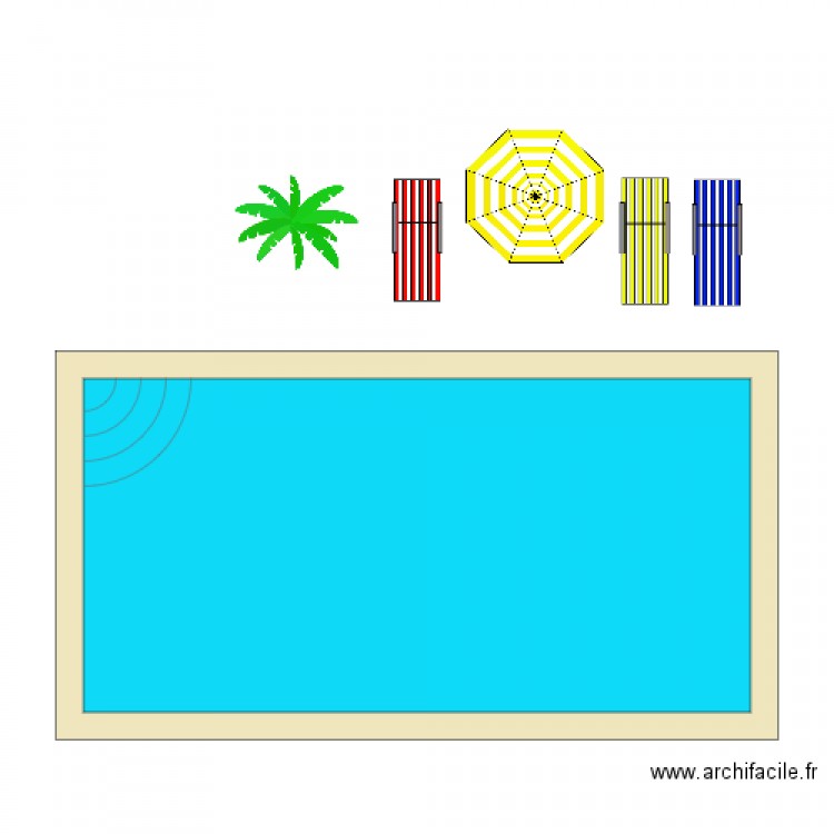 plan piscine. Plan de 0 pièce et 0 m2