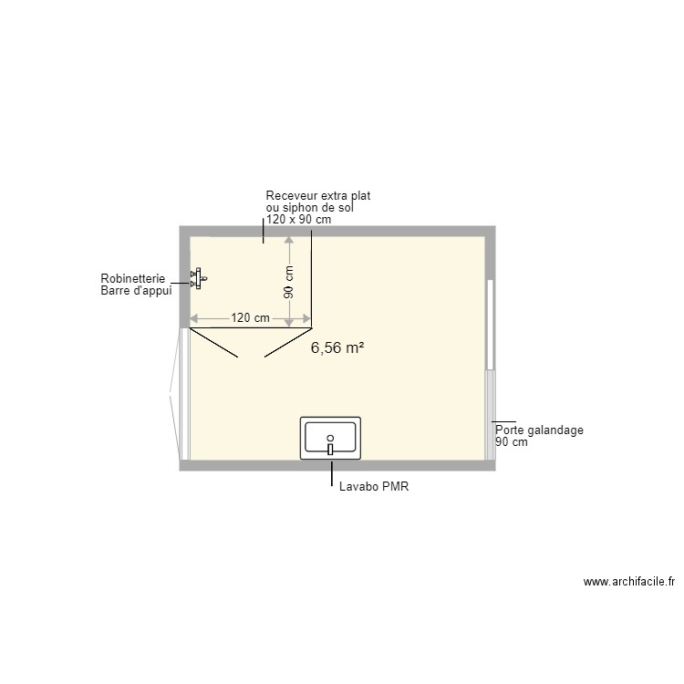 Marquaille projet SDB 2. Plan de 0 pièce et 0 m2