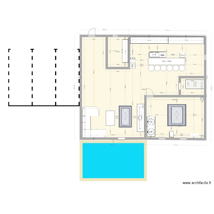 maison kellyy. Plan de 7 pièces et 469 m2