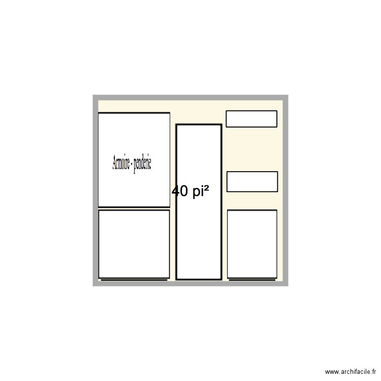 Garde robe. Plan de 0 pièce et 0 m2