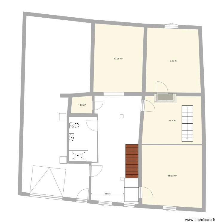 atti RDC SDB 2020 a l echel. Plan de 0 pièce et 0 m2