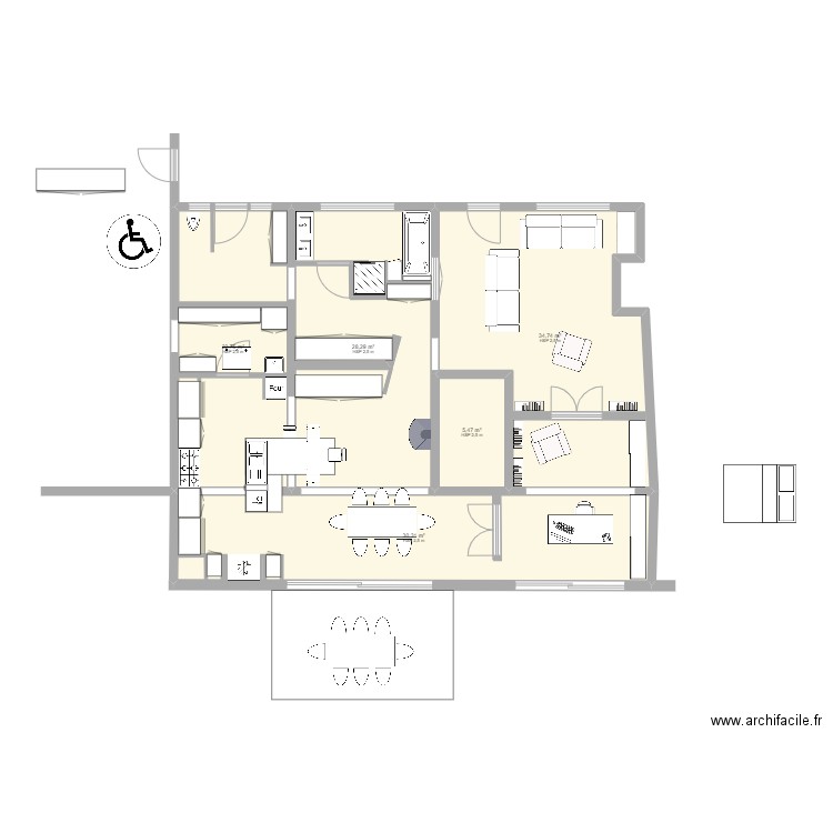 Cerfontaine reno - 20221005 - A. Plan de 5 pièces et 122 m2