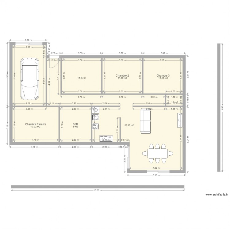 Maison Beauf Upie. Plan de 0 pièce et 0 m2