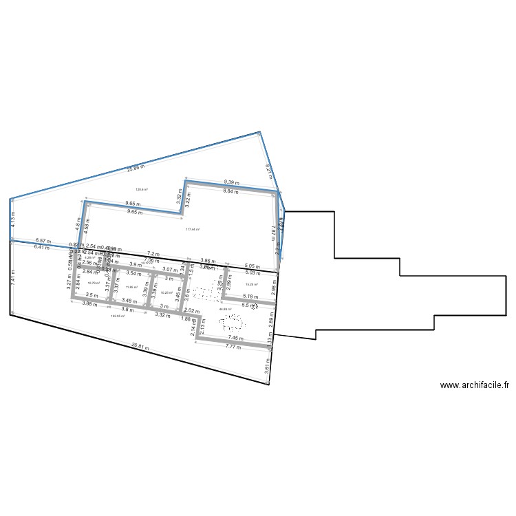 RP 2. Plan de 0 pièce et 0 m2